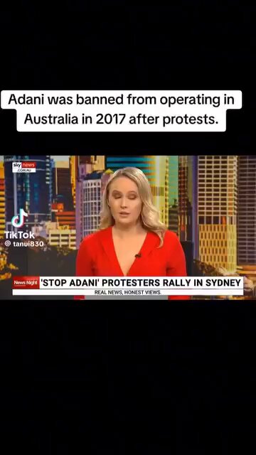 Who said Adani is clean again? Australia 🇦🇺 banned them from operating in 2017 after protests.