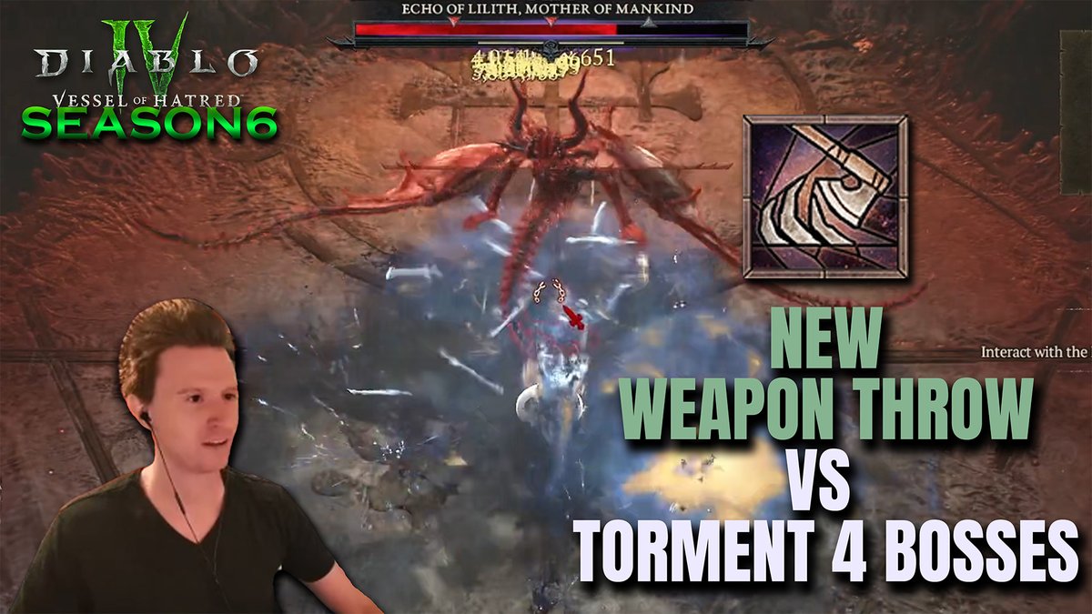 This is the NEW Mighty Throw Barbarian vs the hardest Torment 4 Bosses in #DiabloIV. Finally a cool ranged Build with loads of Attack Speed 🪓 Full Build Setup: