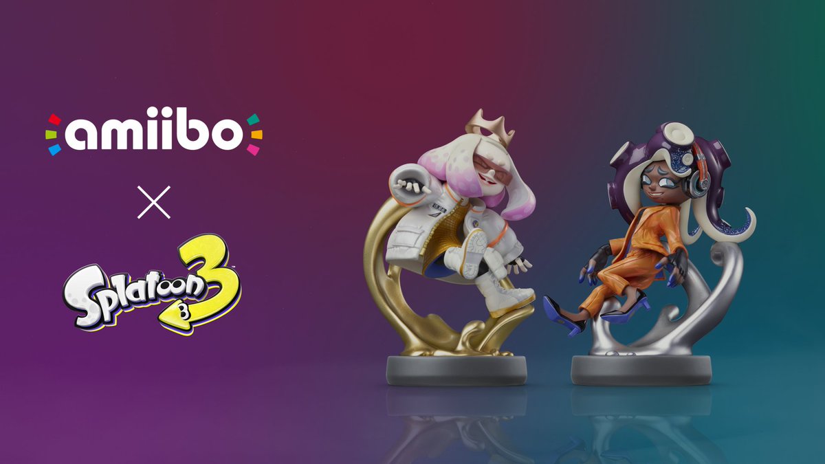 New #amiibo figures featuring the Squid Sisters in their “Alterna” styles and Off the Hook in their “Side Order” styles will be available starting today! Each figure will award special in-game gear and more when used with the #Splatoon3 game.
