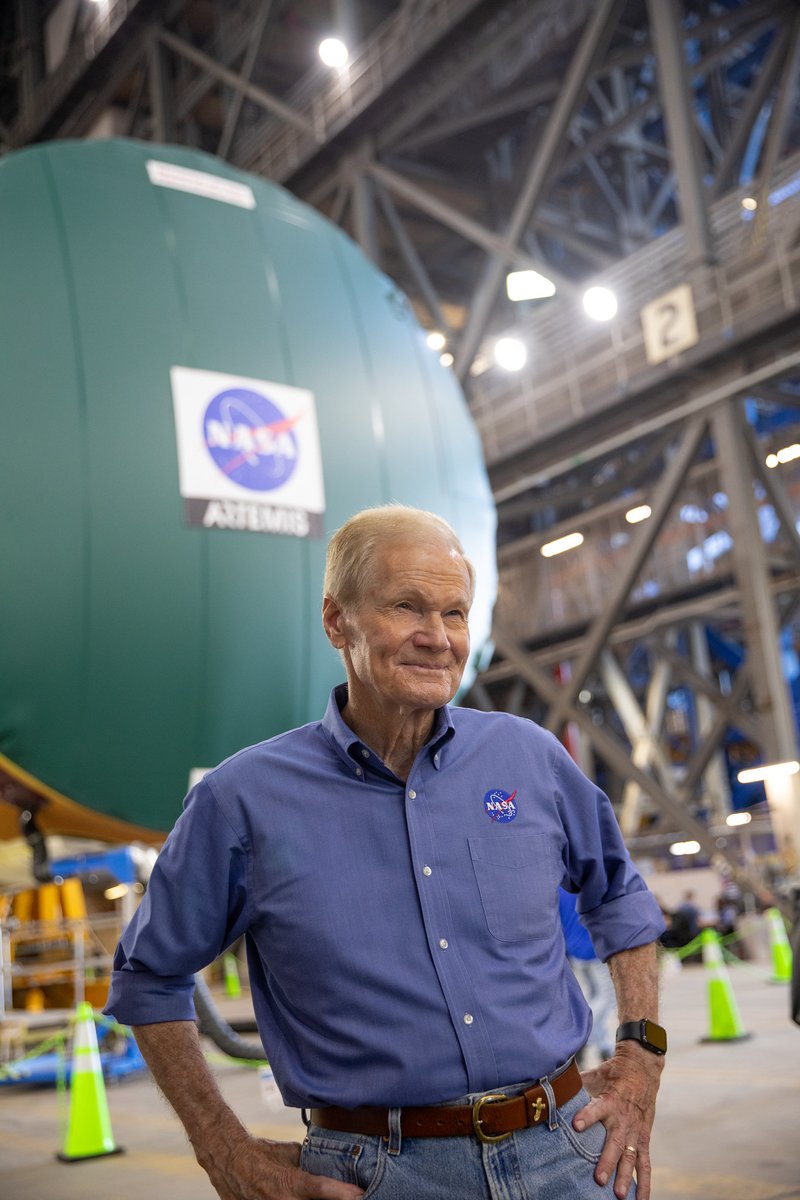 The Space Launch System is coming together at NASA's Kennedy Space Center! Soon, our #Artemis II astronauts will embark on their journey around the Moon—opening the door for a new chapter of awe and discovery.