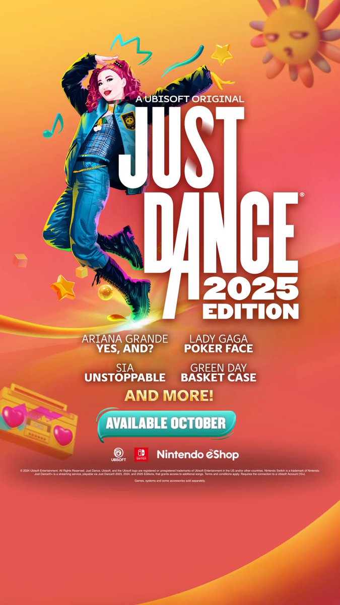 It's that time...🎃 Take a look at Halloween's Here by The Just Dance Band! Just Dance 2025 Edition is coming to #NintendoSwitch on Oct. 15th!