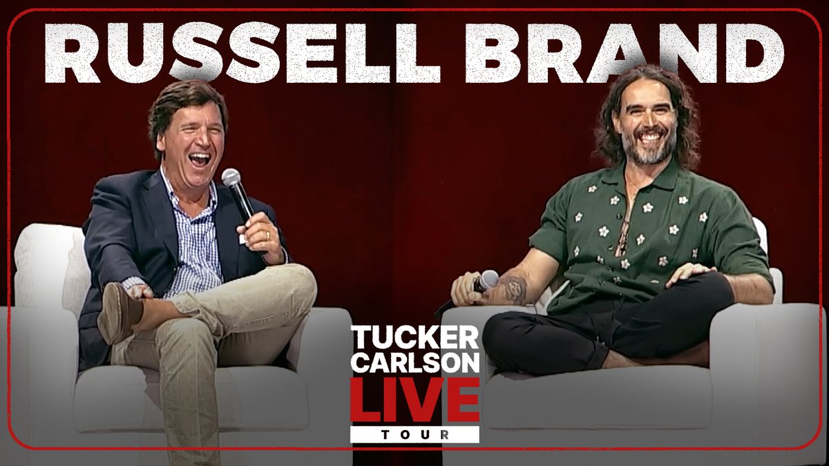 Tucker Carlson Live Tour in Phoenix, AZ Russell Brand on his baptism and God’s role in the battle against totalitarianism in the west. Includes paid partnerships.