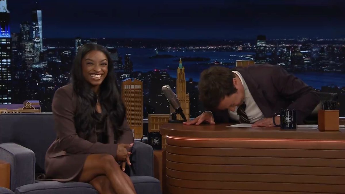 .Simone Biles talks her upcoming Gold Over America Tour tour and Part 2 of Netflix’s Simone Biles Rising! #FallonTonight