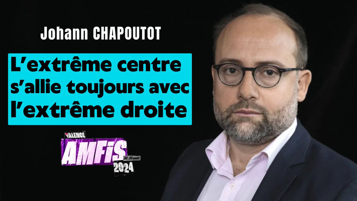 « Sur le long terme de l'histoire contemporaine, l'extrême centre s'allie toujours avec l'extrême droite. » La nomination de Barnier #PremierMinistre est un des mouvements d'accélération de cette toxique « danse du ventre réciproque » entre Macron et le RN décrite par Chapoutot.