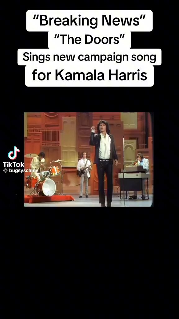 Jim Morrison back from the afterlife with a campaign song for Kamala 👇🤣😂🤣😂 📢 on