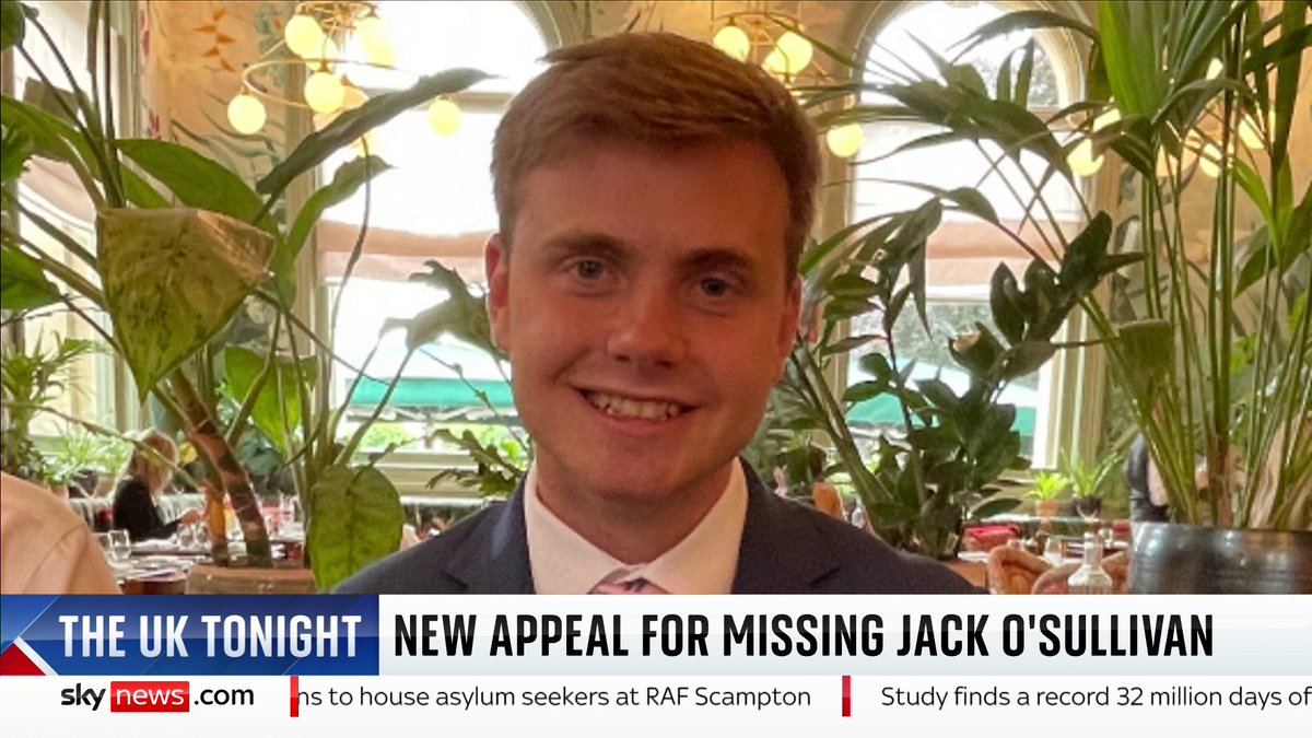"His last message to me was at 1.53am." Jack O'Sullivan has been missing for six months after leaving a house party in Bristol in the early hours of the morning. His mother, Catherine, and brother, Benjamin, speak to Sarah-Jane Mee. 📺 Sky 501