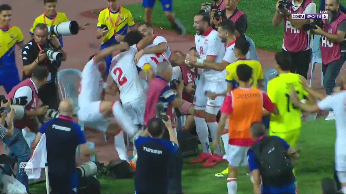 فرجاني ساسي يسجل هدفاً في الوقت القاتل 😮⚽️🇹🇳 #تصفيات_كأس_أمم_إفريقيا #AFCONQ2025