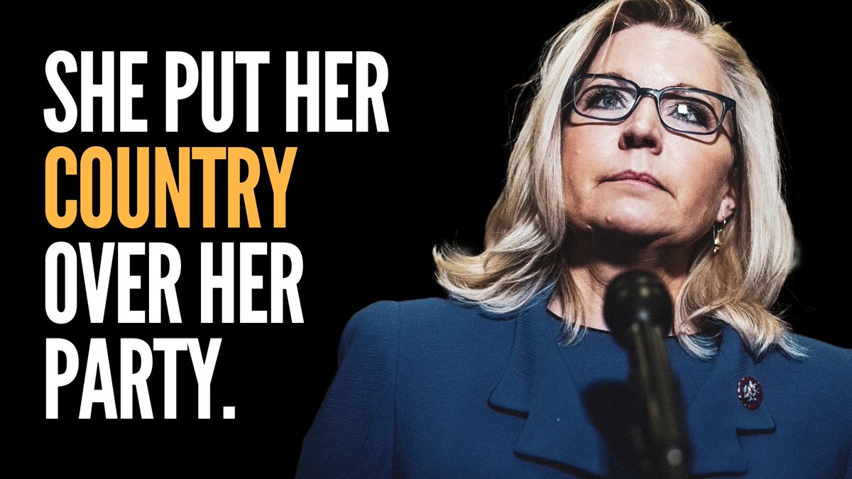 .Liz Cheney knows the choice is clear: one candidate tried to stop the peaceful transfer of power, the other is Kamala Harris.