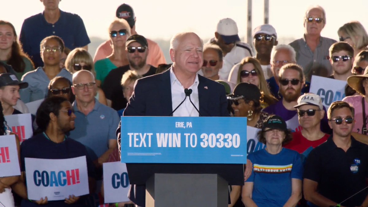 Gov. Walz: I noticed that Trump took some time off this Labor Day. He can thank organized labor for that, by the way. I heard he was hiding out with his rich friends at Mar-a-Lago. I guess he was too afraid to come face-to-face with working people and have to own up to his Project 2025 plans to screw them over again