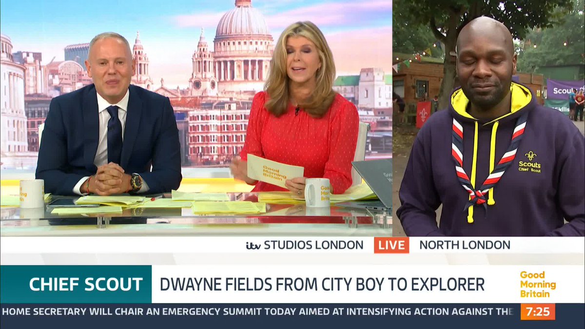 'What is the right way to hold an eel?' We put the new Chief Scout Dwayne Fields to the test! Kate Garraway | Rob Rinder