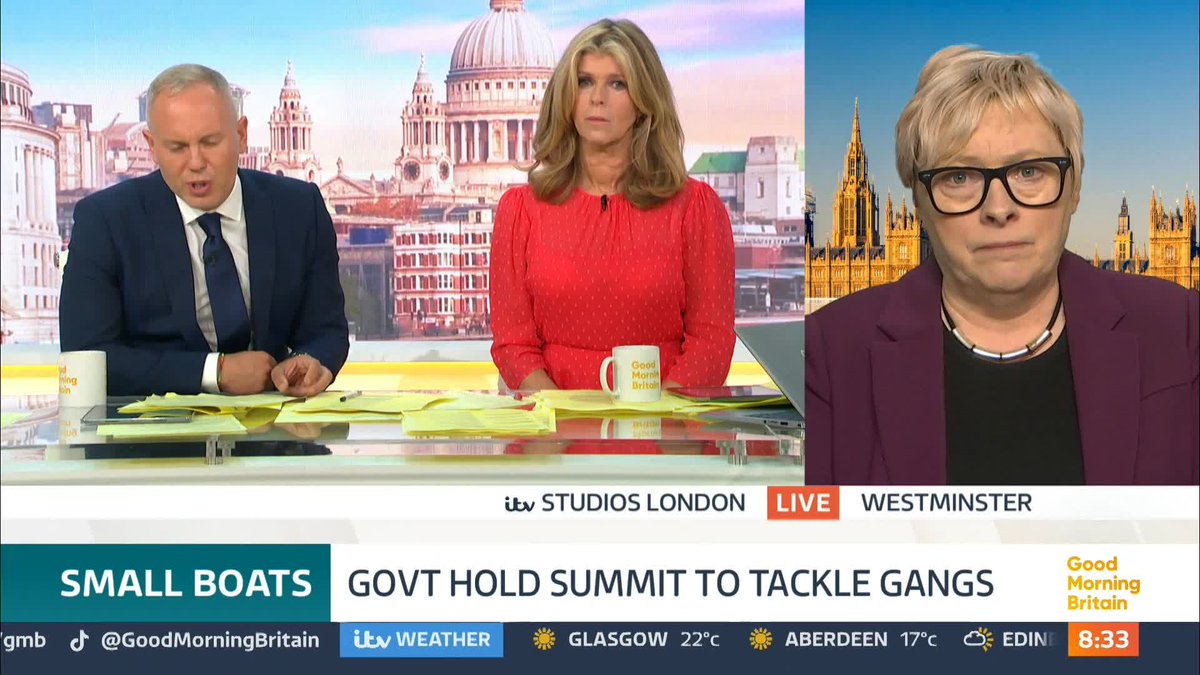 'At the moment how many people have had their asylum claims rejected and are still to be deported?' Rob Rinder Home Office Minister Dame Angela Eagle says 'these statistics are available if you want to look them up.'