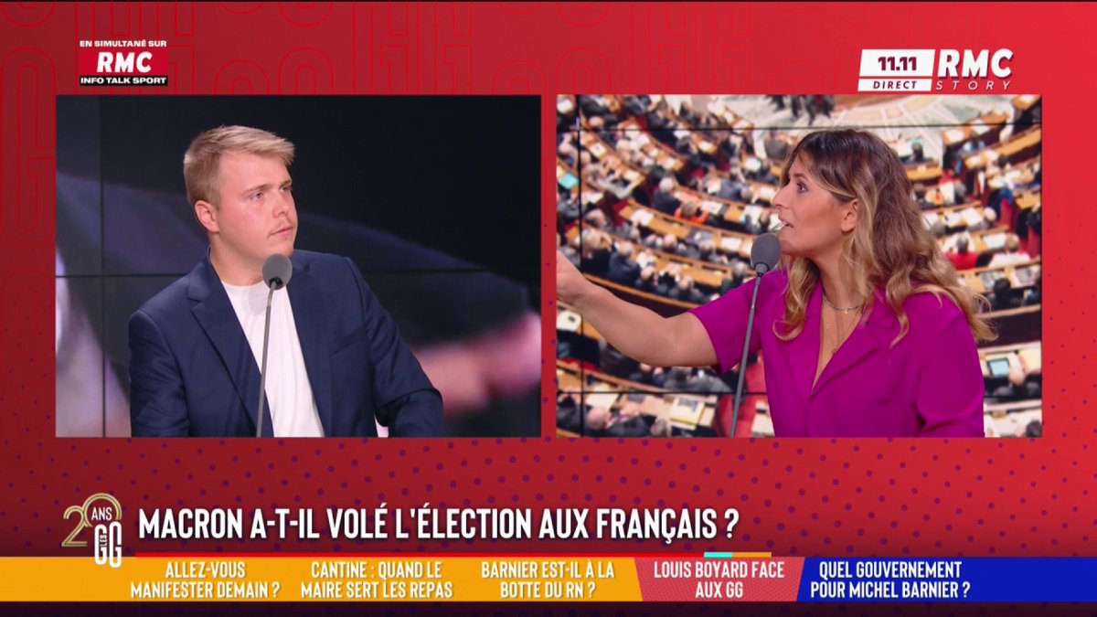 💥💥💥 Flora Ghebali, électrice de gauche, règle ses comptes avec @louisboyard : "Je suis une écolo. Et c’est à cause de vous que la gauche n’est pas à Matignon ! » #GGRMC