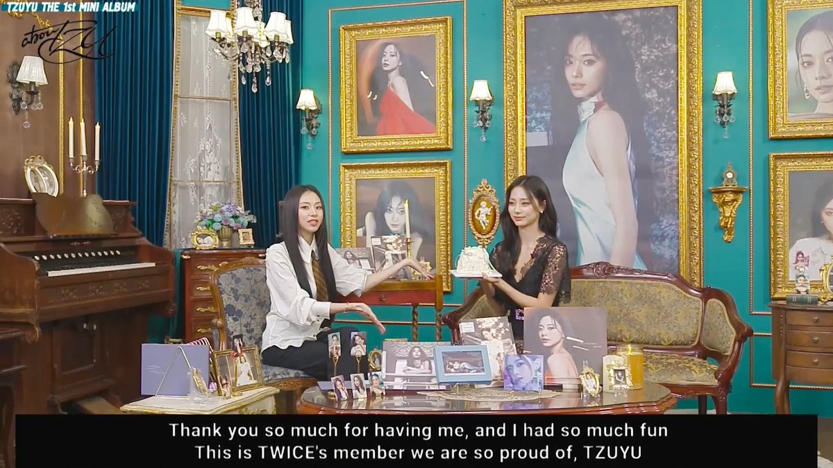 Chaeyoung surprising Tzuyu with a cake 🥰 CY: "This is our maknae that we're so proud of, Tzuyu"