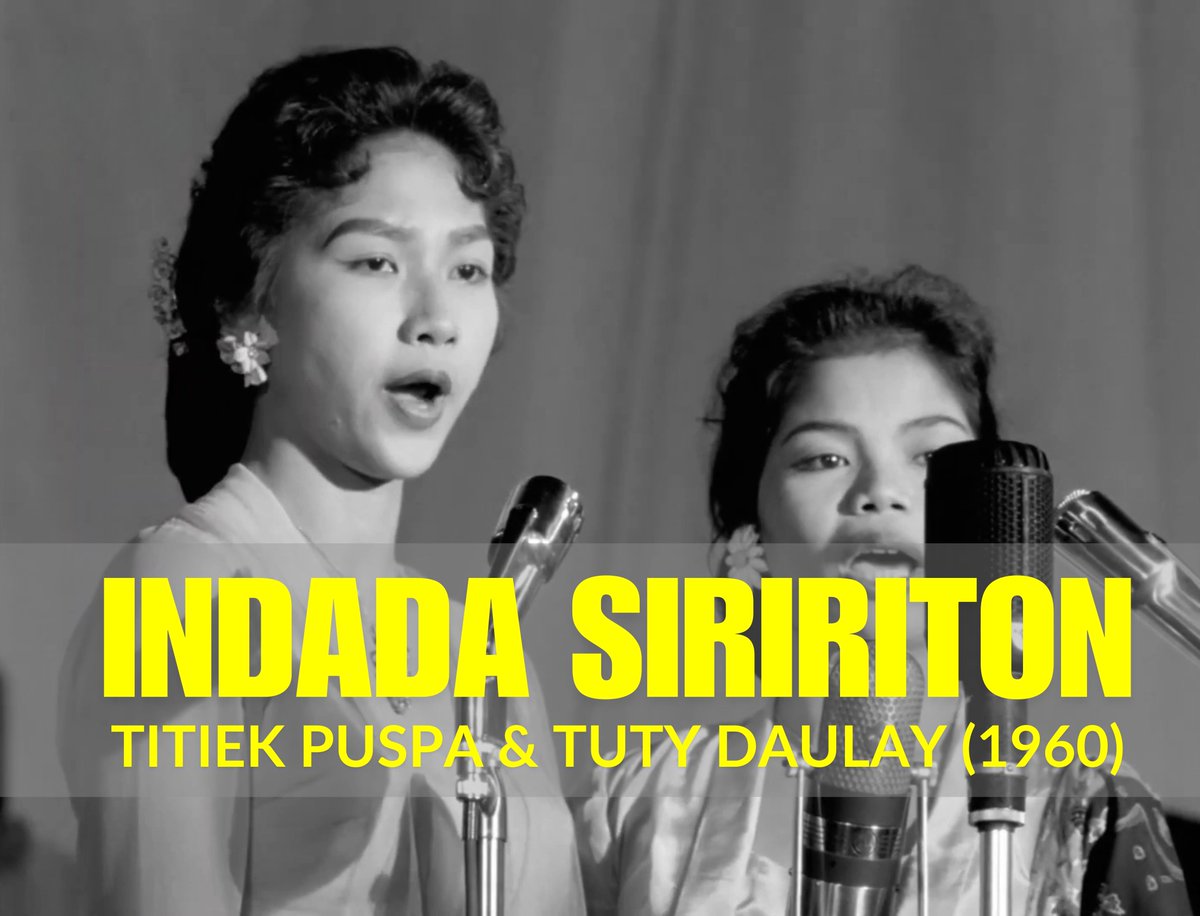"Sudahlah merdu suara, cantik cantik pula orangnya! Titiek Puspa dan Tuty Daulay dengan lagu Tapanuli, Indada Siririton..." Rombongan 'Misi Muhibah Kebudajaan Indonesia' tampil di Federal Theatre, Kuala Lumpur, 2 Desember 1960.