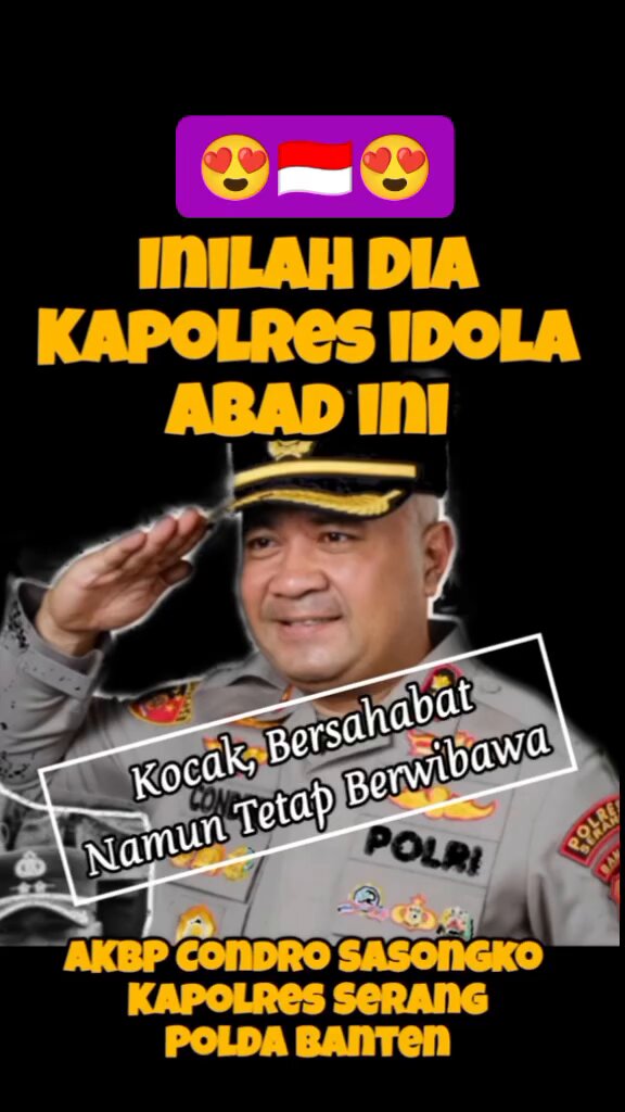 Coba pulisi kita Seperti bapak Kapolres serang ini..