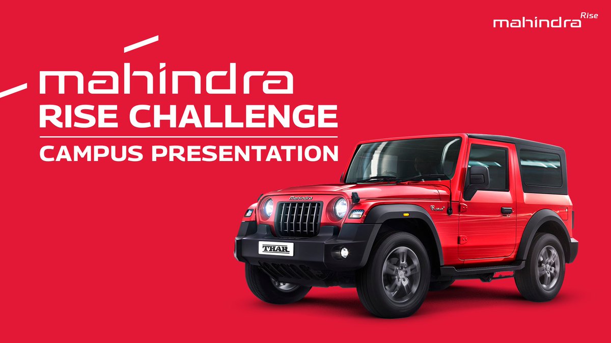 This is a treasure hunt. The immediate treasure for the winners may be a new car For us at Mahindra, the treasure we are seeking is the future leadership of the group IIM Ahmedabad SPJIMR, Mumbai JBIMS IIM Bangalore XLRI Jamshedpur FMS Delhi