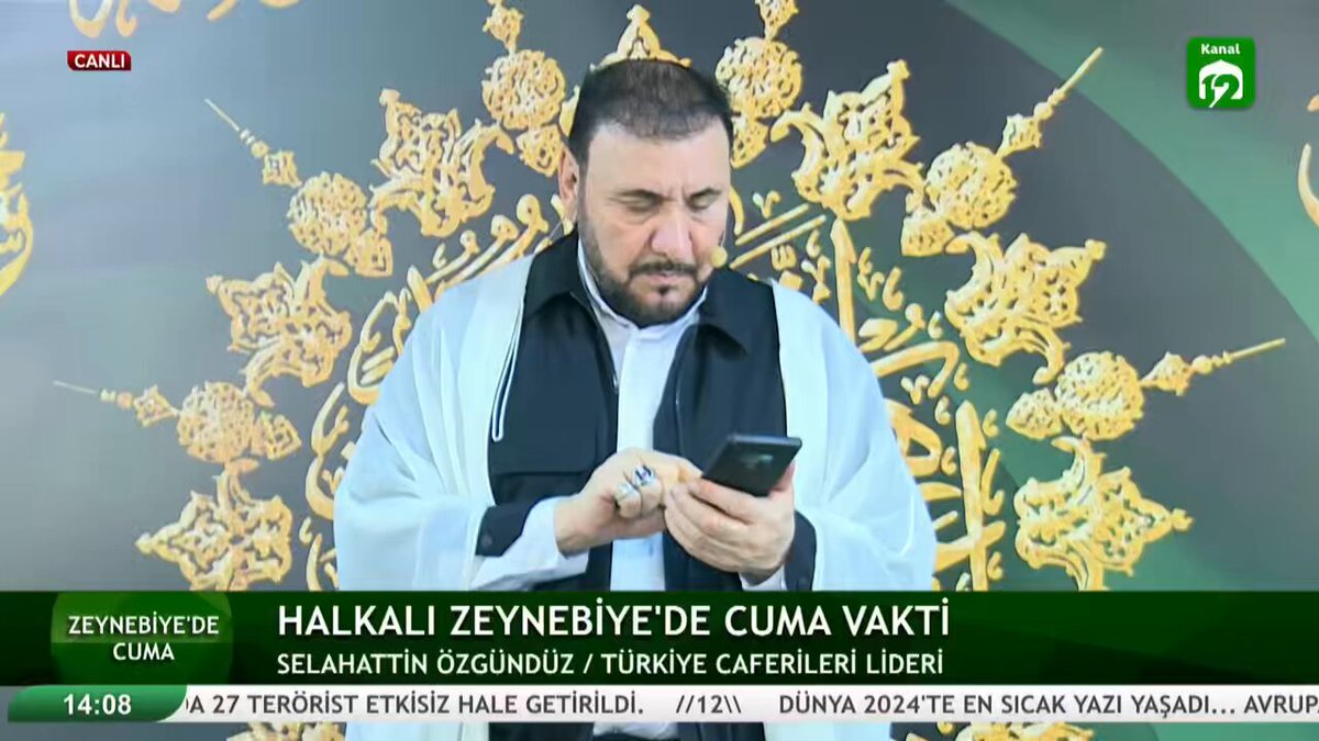 Türkiye Caferileri lideri Selahattin Özgündüz’ün bugün Cuma vaazında Teymenlerin mezuniyet töreni hakkındaki konuşması.