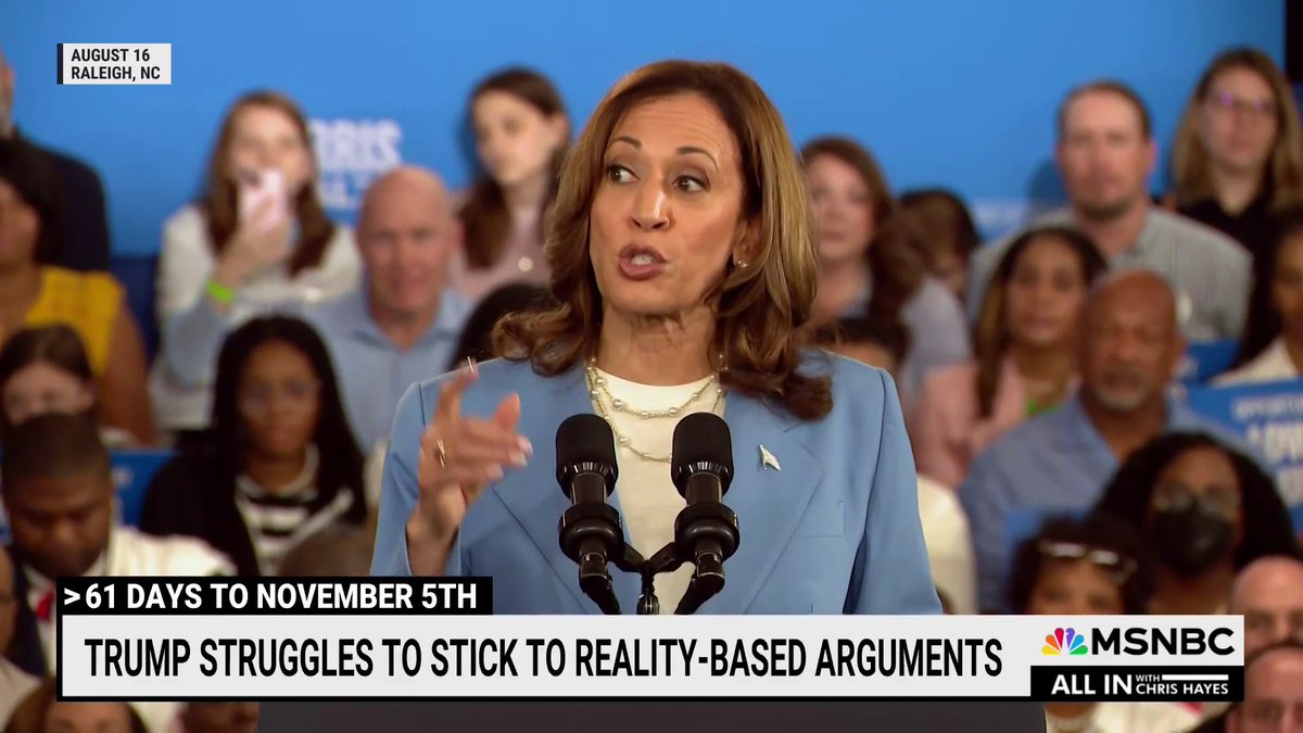 I just asked my Republican neighbor to watch this clip, and this was his response: “Okay, that was embarrassing. I honestly have no idea what he [Trump] was saying. Gotta admit her [Harris’] answer actually made sense.” 👉Takeaway: Talk to your neighbors!