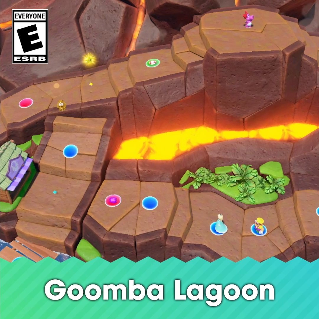 Shopping sprees, high-octane races and…an active Goomba volcano? Prepare for surprises on five brand-new boards in #SuperMarioPartyJamboree. Pre-order now: