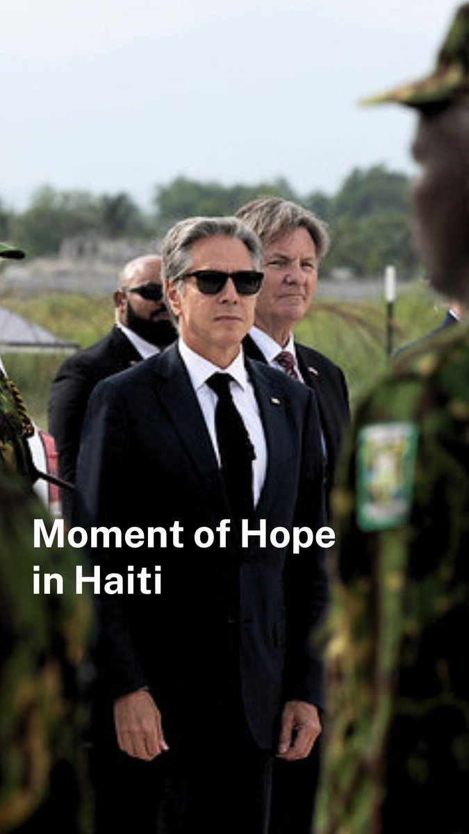 I visited Haiti at a moment of real challenge, but also at a moment of hope. The U.S. is committed to Haiti and showing the Haitian people that we are here to support Haiti as it gets on the path to a better, more prosperous, and more secure future.