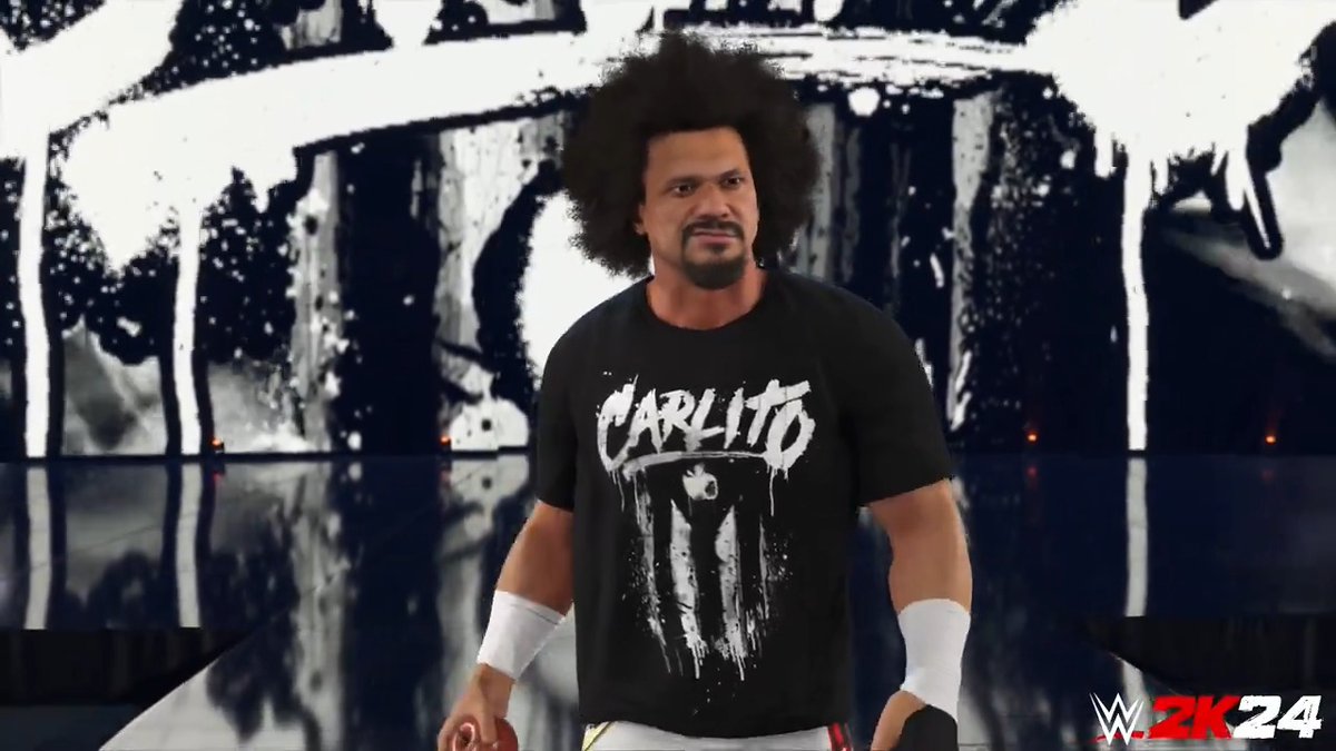 Cool, confident, and ready to bite out of competition! #CarlitoCaribbeanCool🍏 carlito Part of the Global Superstars Pack out on 9/18! #WWE2K24