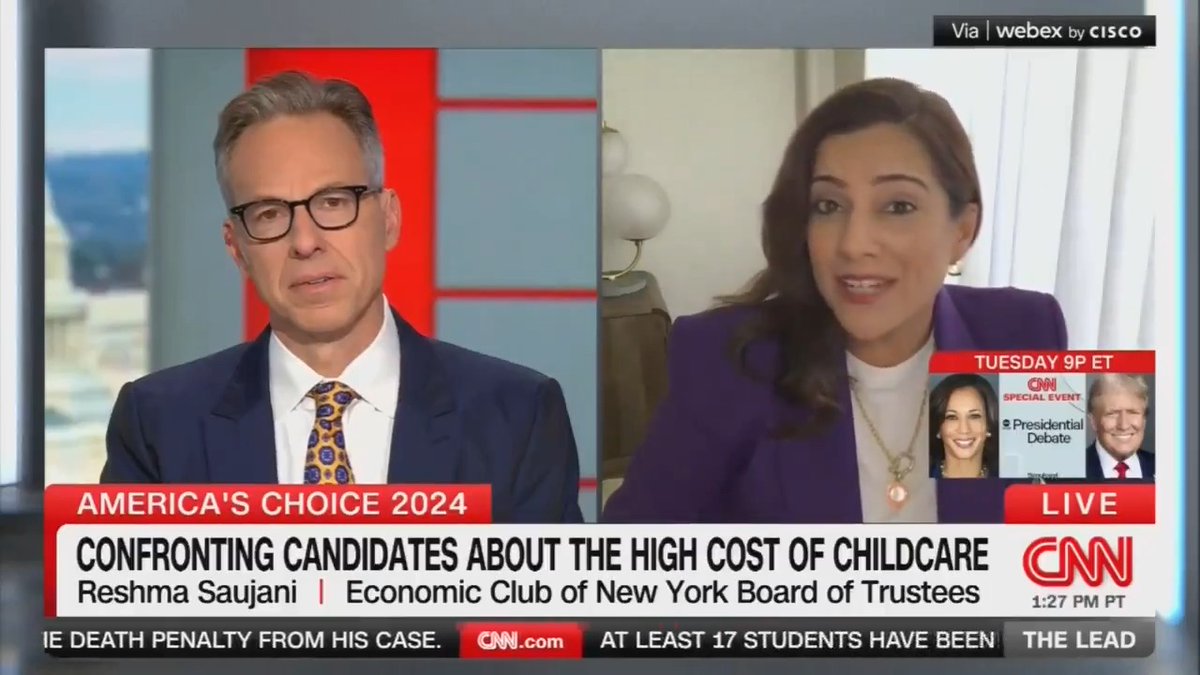 CEO who asked this question responds: “Trump told us that child care expenses are no big deal... He also told us that he doesn’t have any ideas or legislation. It’s insulting to parents... If you don't have a plan to solve child care, you are not fit to be president”