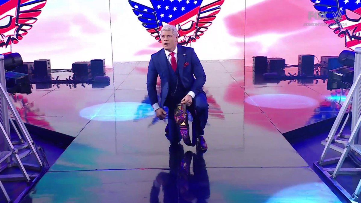 We're going to miss this entrance! #SmackDown