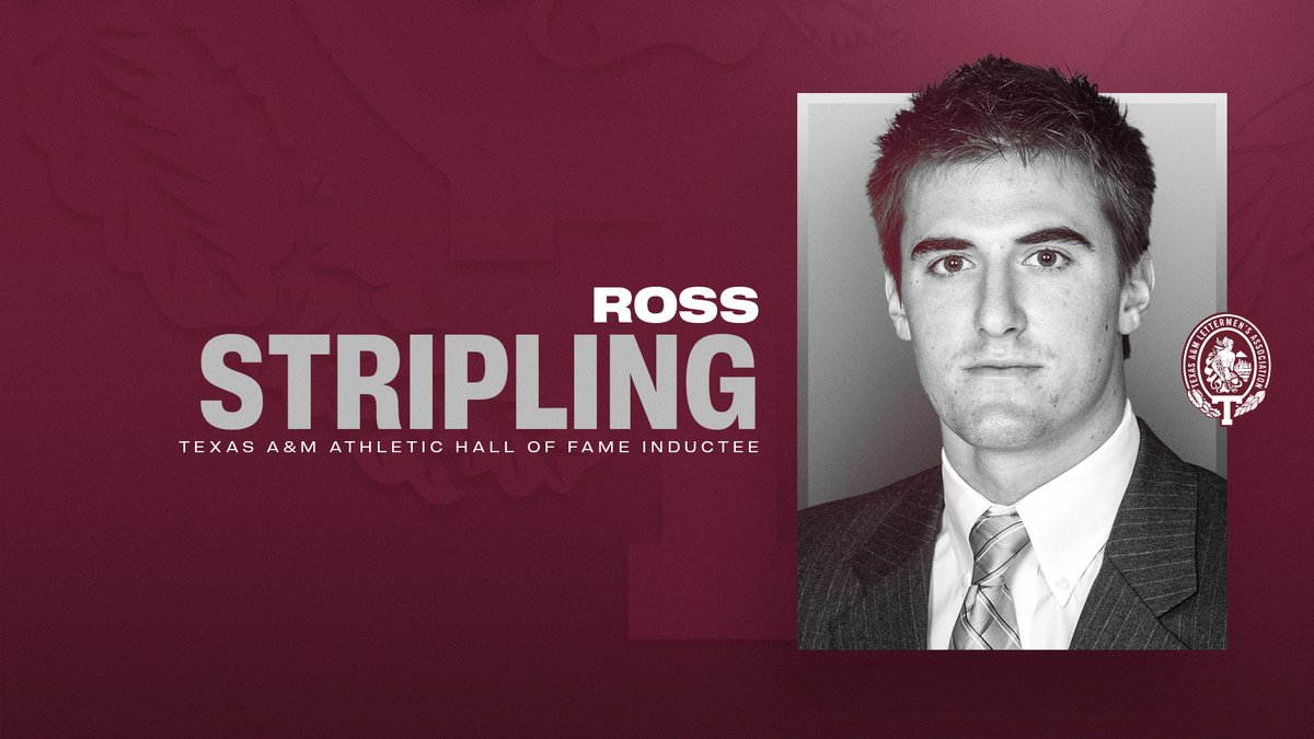 Hall of Fame Inductee: 🏅 Ross Stripling (Texas A&M Baseball) TAMULettermen x #GigEm