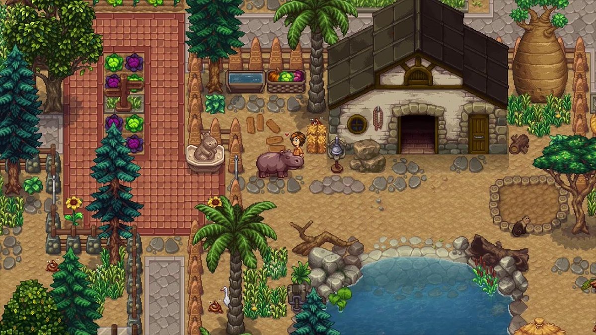 In the cozy RPG Super Zoo Story, build and manage your own personal zoo with capybaras, elephants, and more!