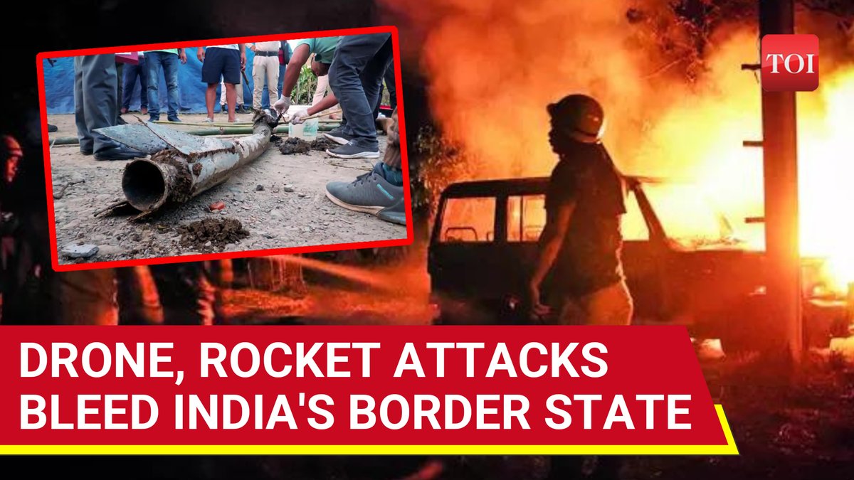 India: Long-range rocket attacks in #Manipur; first CM's house targeted, 'public emergency' declared