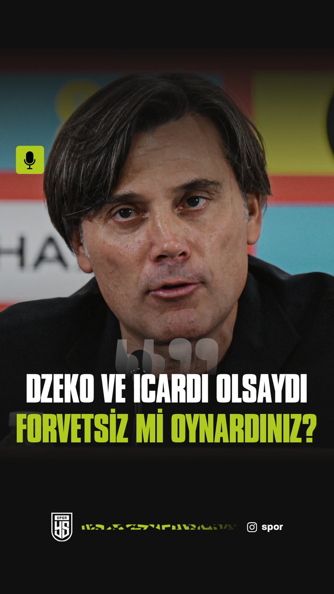 🎙"Icardi ve Dzeko gibi forvetleriniz olsa yine forvetsiz oynamayı mı tercih ederdiniz?" Montella'nın yanıtı👇