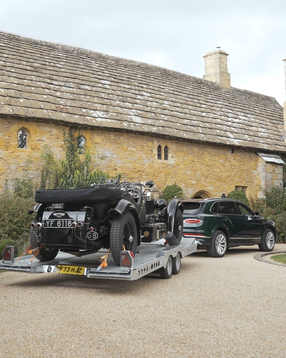 Ready for the Goodwood Revival weekend. @kkyvalova #Bentley #Bentayga #SpeedSix 📸 Bailiffscourt Hotel & Spa | Ifor William Trailers - CO2 Emissions and fuel consumption data for EU27 is pending, subject to EU Type Approval