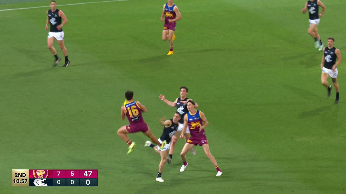 Imagine being a Carlton fan who spent thousands of dollars flying to Brisbane &amp; buying tickets to this game and you turn up to watch your team absolutely crap the bed. One of the most embarrassing nights in the history of Aussie rules. #AFL #AFLLionsBlues