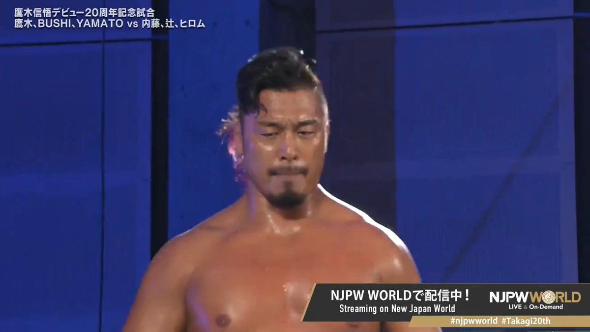 🐲鷹木信悟デビュー20周年記念大会🫵 LIJ同門対決💥 鷹木はIWGP世界ヘビー級王者内藤から3カウント奪うことはできるのか⁉️ 🆚 LIJ👁🗨+DRAGON GATE🐉 × LIJ👁🗨 #njpwworld で配信中📡 視聴&登録⏩ #NJPW #Takagi20th #njpwworld