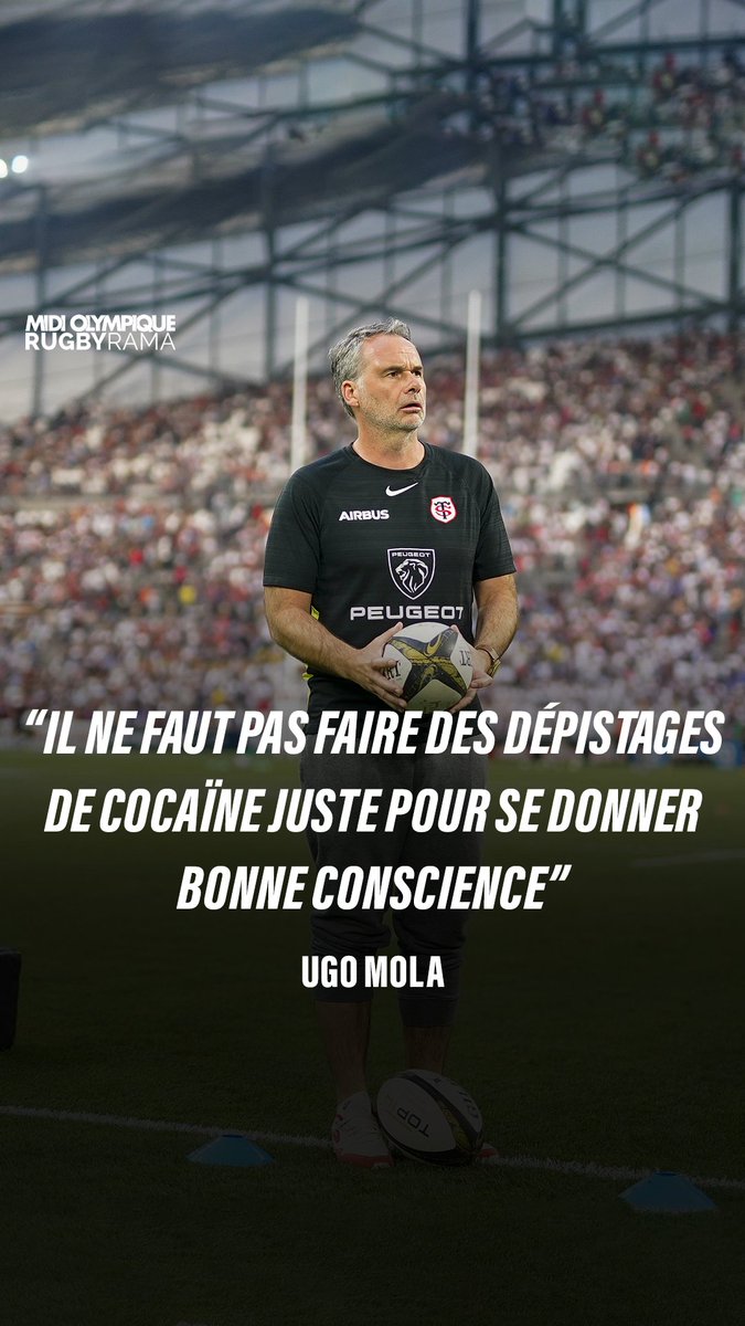 En conférence de presse, Ugo Mola est revenu sur les mesures prises par certains clubs de procéder à des dépistages de cocaïne aléatoires au sein de leur effectif. Le manager du Stade toulousain s’est montré critique sur le sujet.