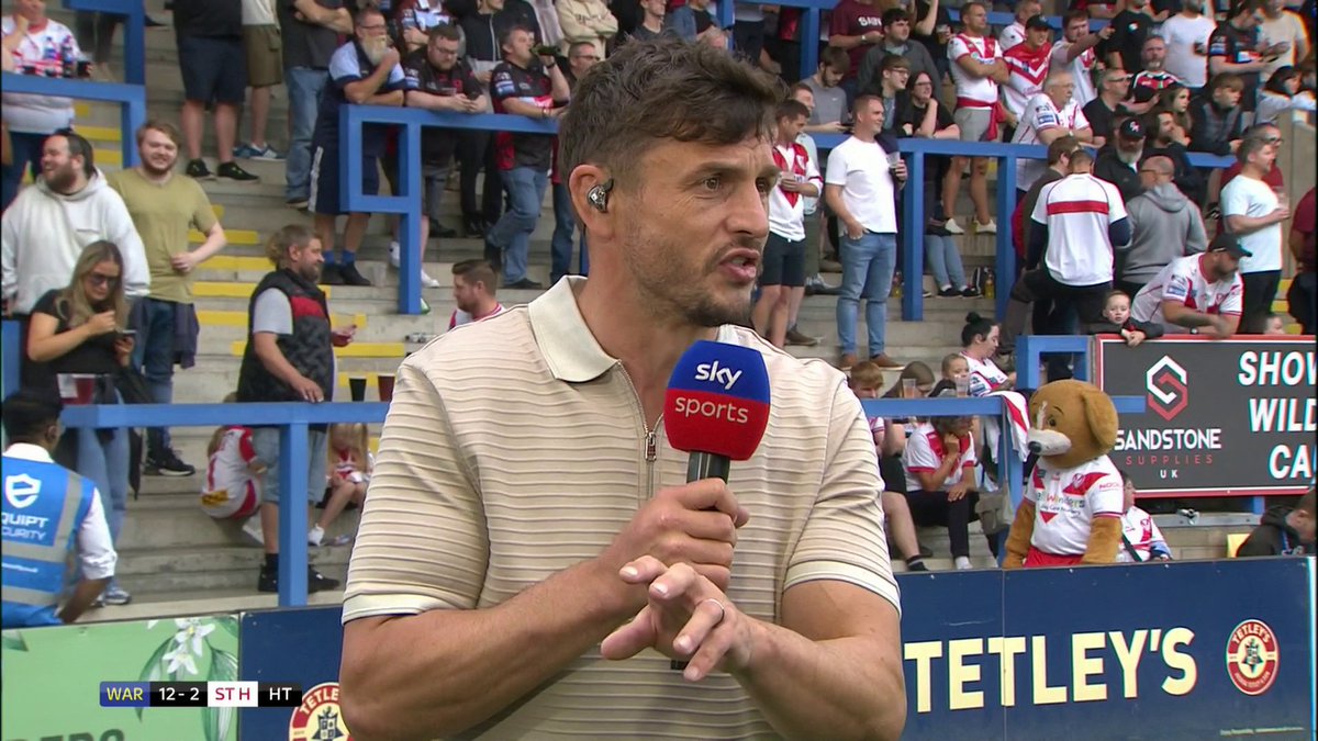 The "Players staying down" discussion rages on as the subject is discussed here with Jon Wilkin at half time. #SkySportsRL