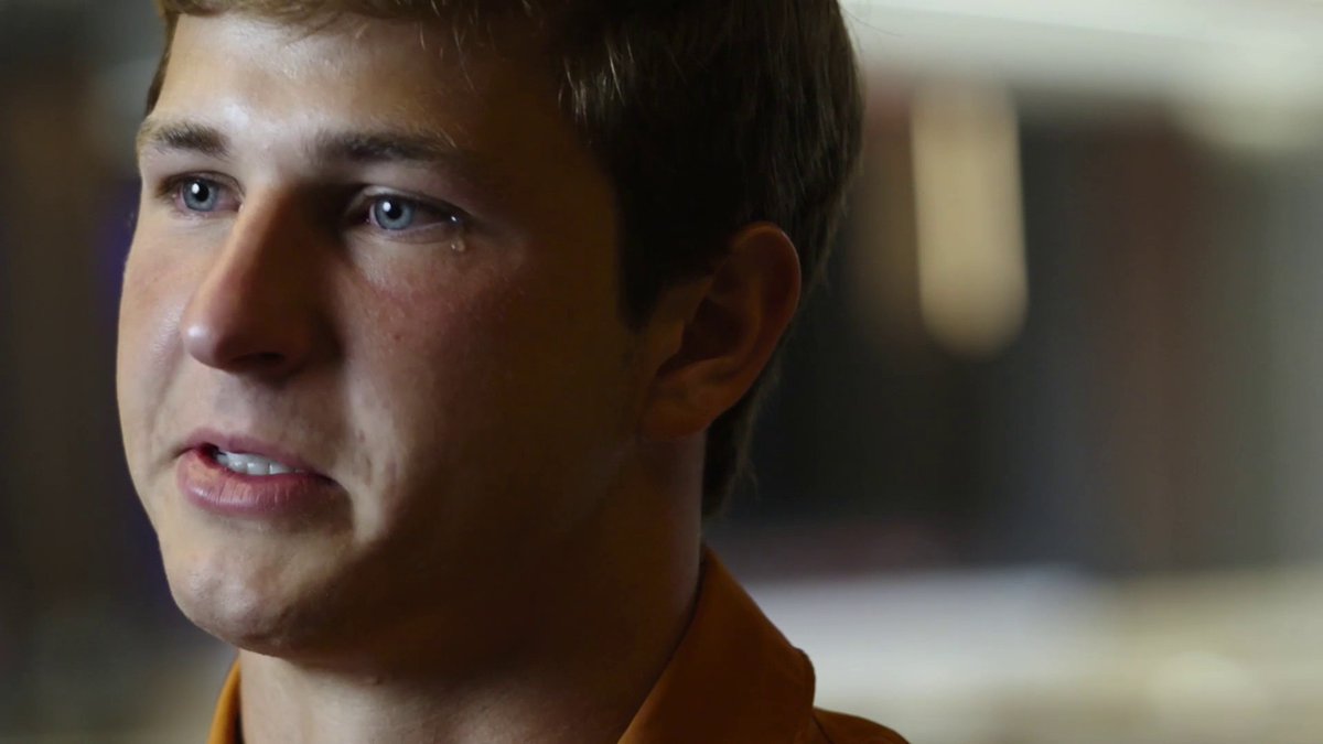 "If I want to wear his number, if I want to represent who he is- I gotta do what he stood for." 🙏🧡 Tom Rinaldi tells the powerful story behind Texas Football's Michael Taaffe reason for wearing the number 16 in honor of his best friend Jackson Coker ⬇️