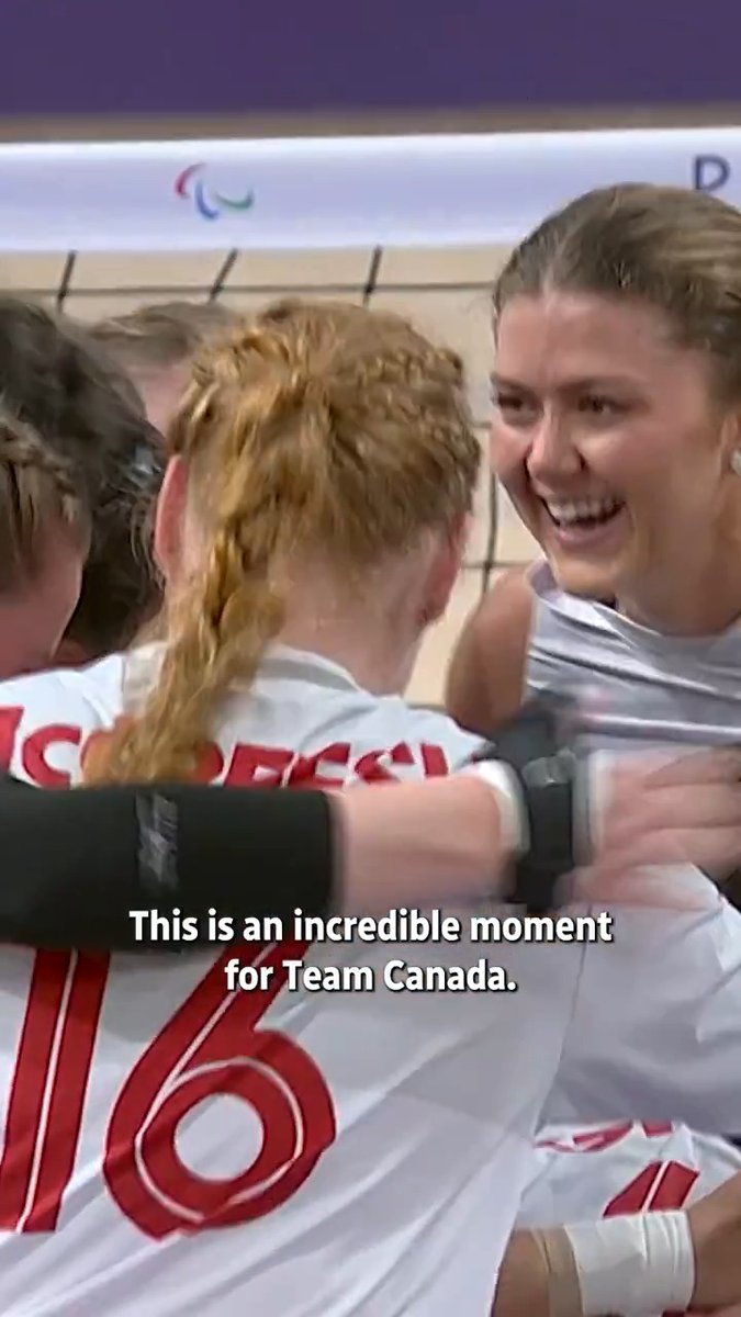 HISTORIC BRONZE 🇨🇦🥉 Canada’s women secure the country’s first-ever Paralympic medal in sitting volleyball with a 3-0 victory over Brazil at #Paris2024 #MedalMoments presented by Petro-Canada