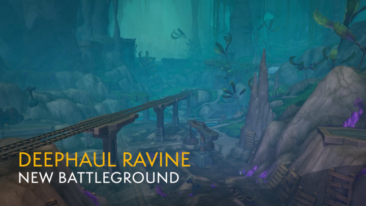 Zip across the map on mine carts deep into enemy territory in Deephaul Ravine! Learn more: