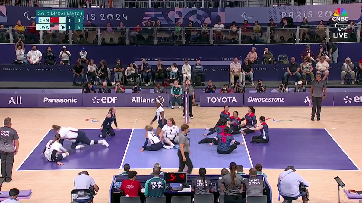 Heather Erickson comes out strong for Team USA in the #ParisParalympics gold medal match. 🇺🇸 📺: CNBC &amp; Peacock