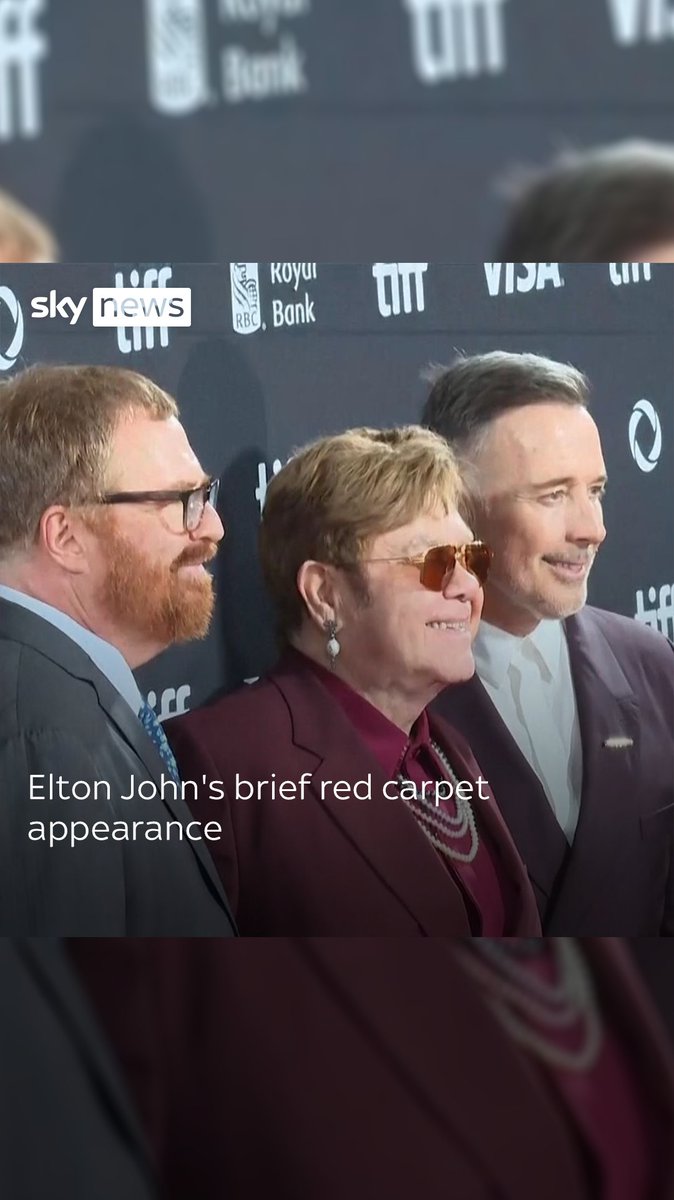 Sir Elton John made his first red carpet appearance after revealing he has been left with 'limited vision' after eye infection. He appeared on the red carpet of the Toronto International Film Festival for his documentary film Elton John: Never Too Late