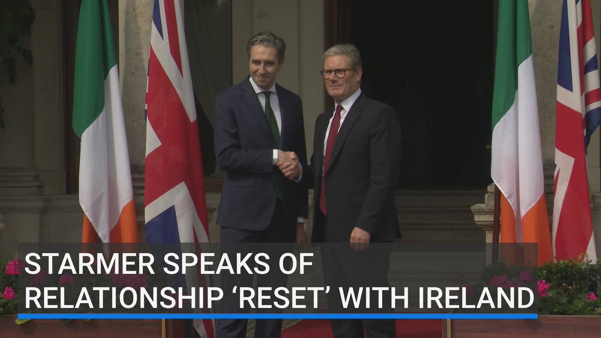 Taoiseach, Simon Harris and the British Prime Minister, Keir Starmer have agreed to hold a series of annual summits, aimed at strengthening co-operation and relations between the two countries | Read more: