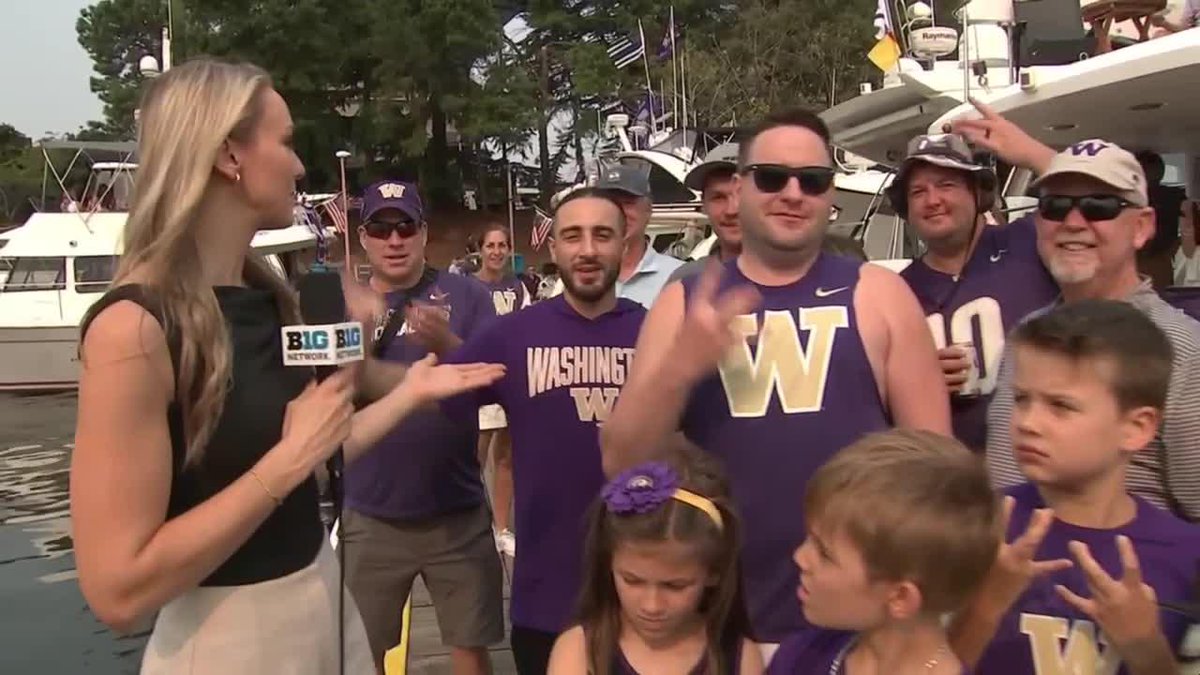 Sailgating season in Seattle ⛵️☀️ #B1GFootball on @bigtennetwork 📺