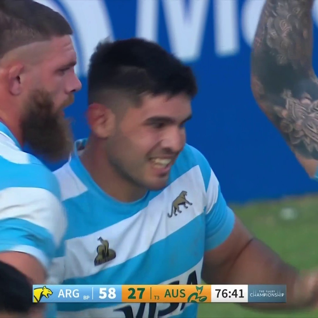 SCINTILLATING rugby from Los Pumas who have now put 60 POINTS on the Wallabies! 😳
