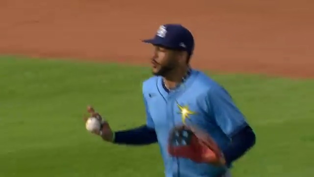 Jose Siri elevates to rob Gunnar Henderson of a home run! 😱