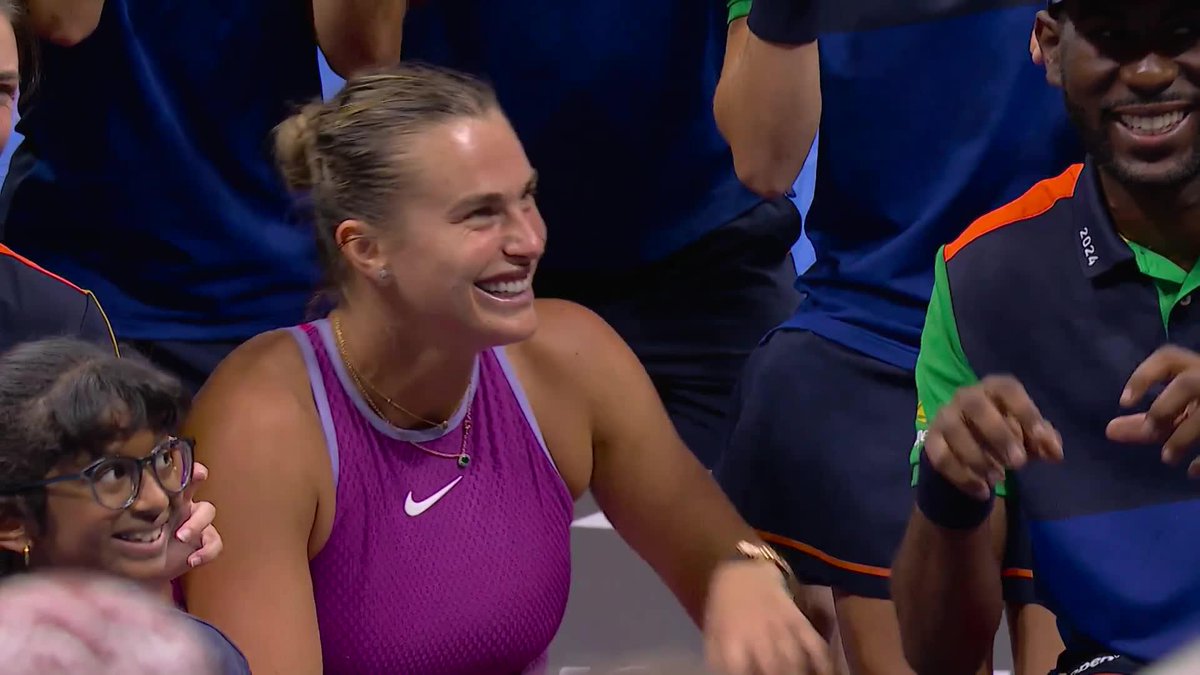 Aryna Sabalenka is the friendliest tiger you’ll ever meet 😂