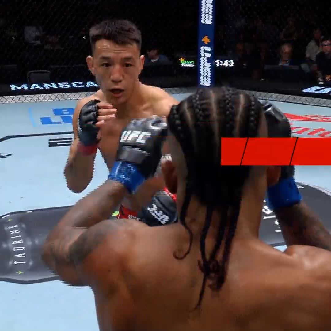 Aquí la repetición del codo brutal de Chris Padilla! #UFCVegas97