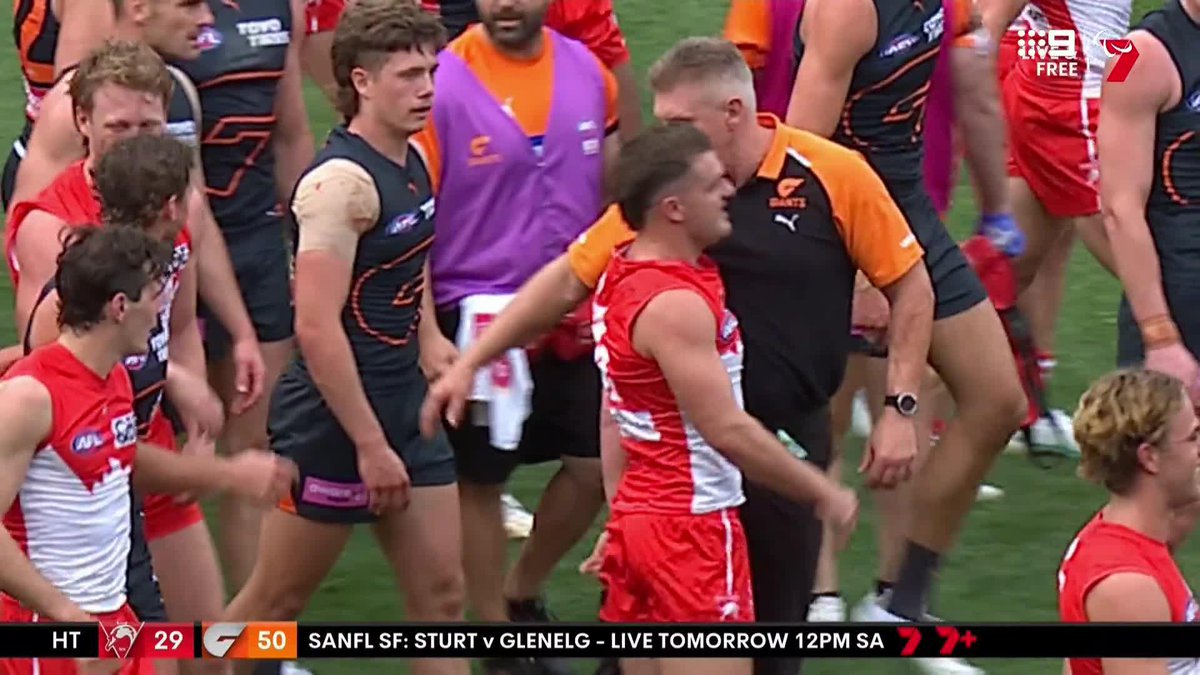"You cannot have an official of one of the teams getting involved in that moment." Damo says the AFL is investigating the incident which saw Jason McCartney and Tom Papley make contact at quarter-time. #9AFLSFS | Nine & 9Now 🖥️