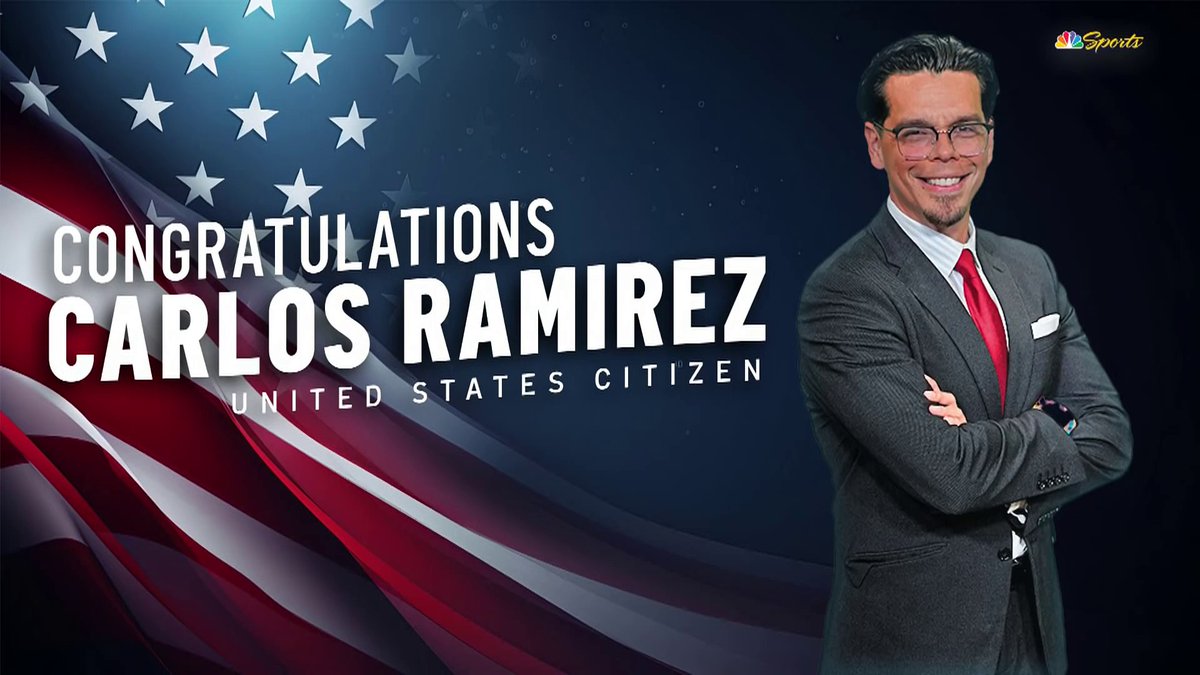 Congrats to Carlos M. Ramírez on becoming a US citizen 🇺🇸