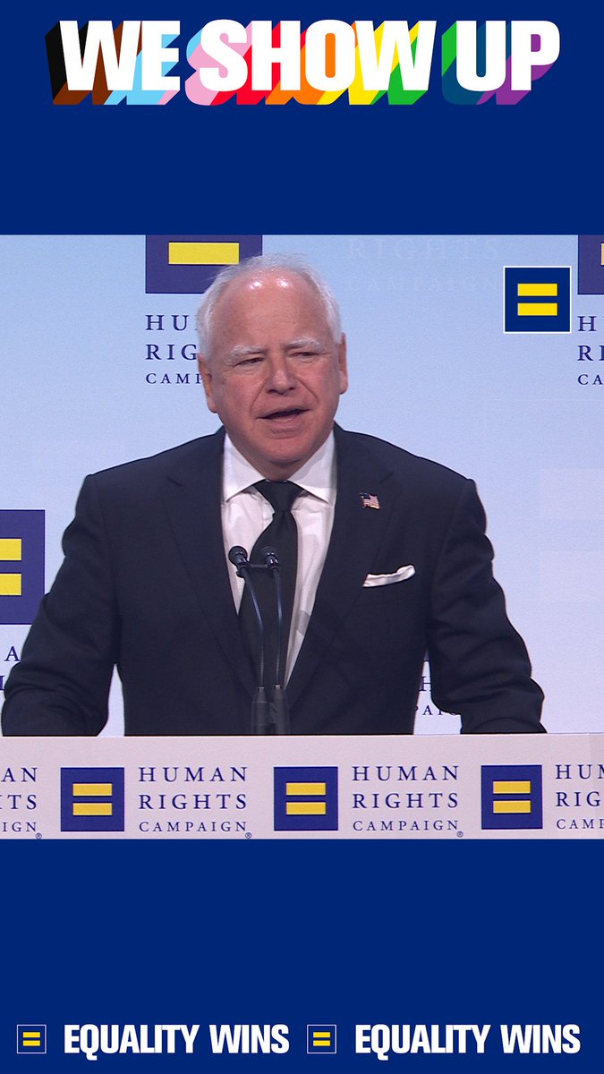 “It’s easy to be an ally when it’s easy to be an ally. What really matters is knowing who’s going to be at your side and stand up when it’s hard.” — Governor Tim Walz Governor Walz is the DEFINITION of an ally and has shown up for our community since the 90s.